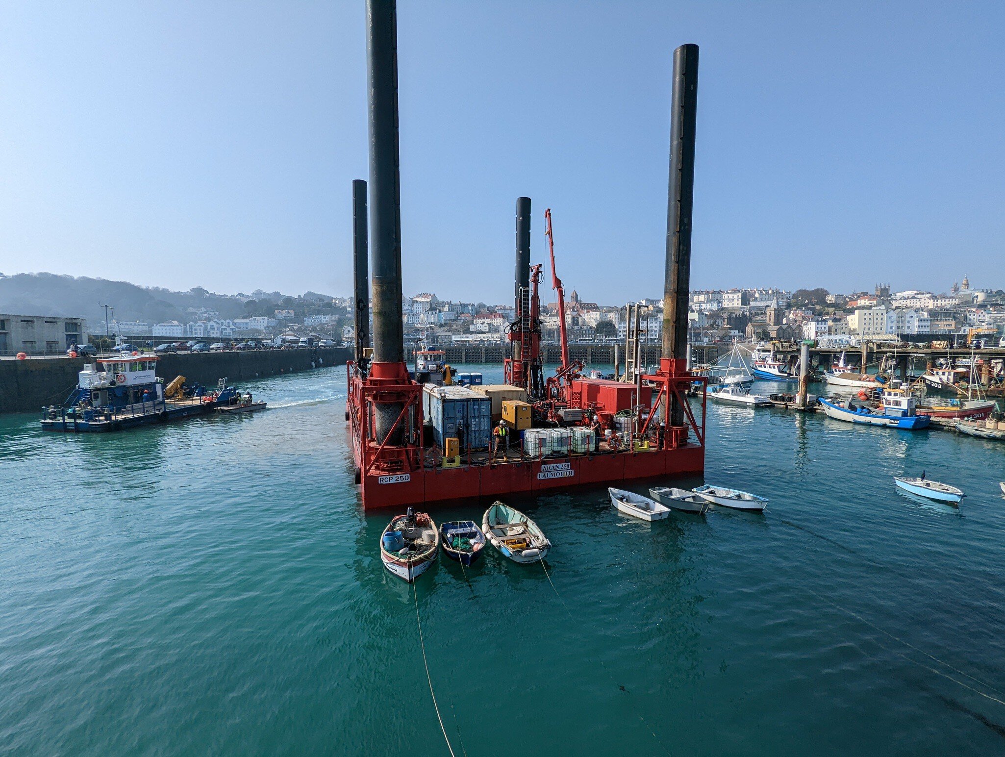 Ground insights for exploring a potential new marina location: site investigation at an operational port